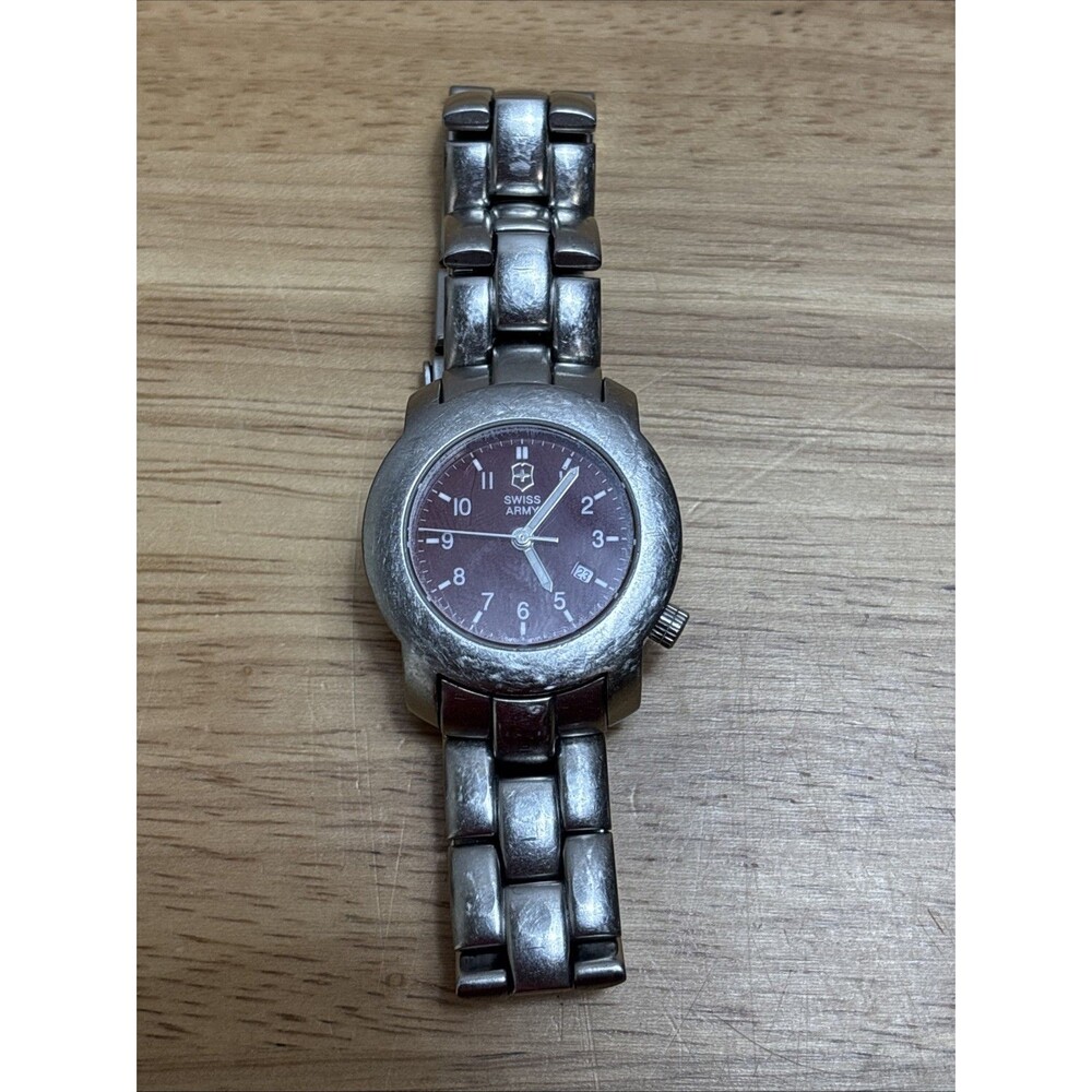 Swiss Army Vintage Red Women's Stainless Steel Watch